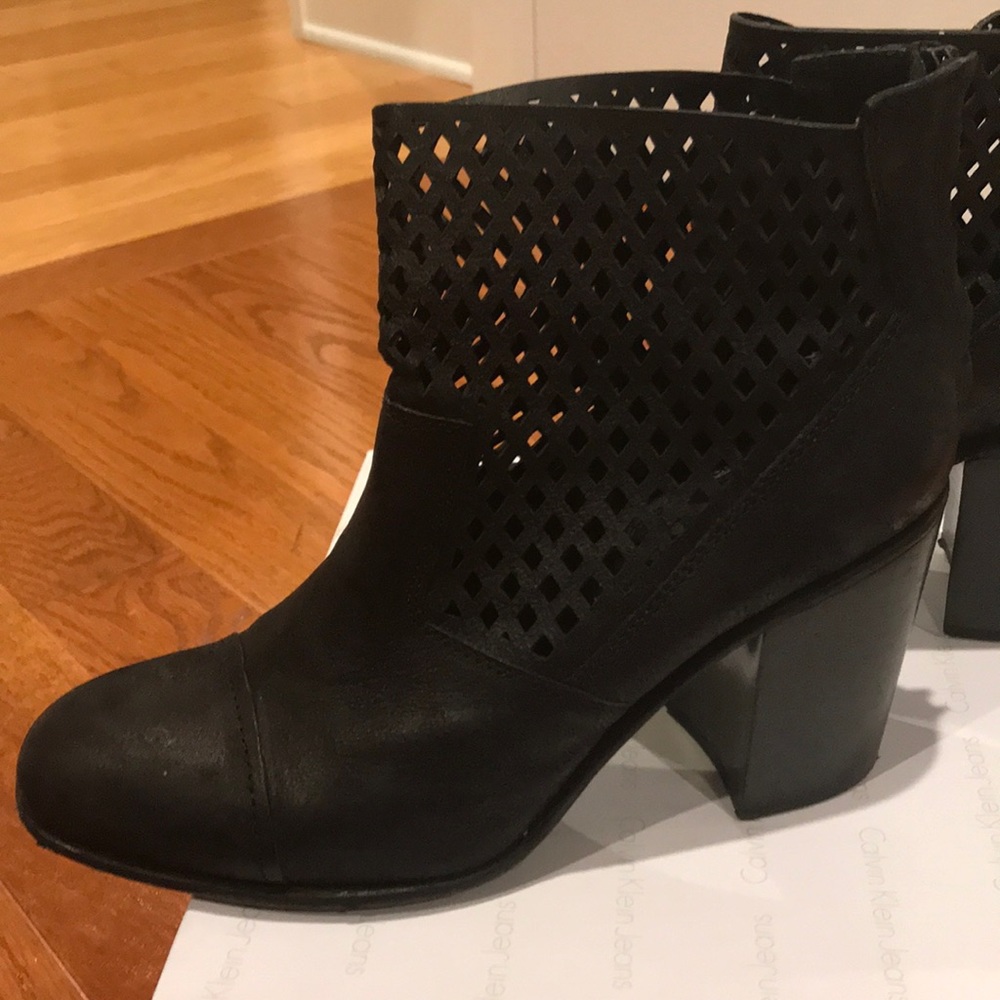 Black “CKJ Lazer Bootie”